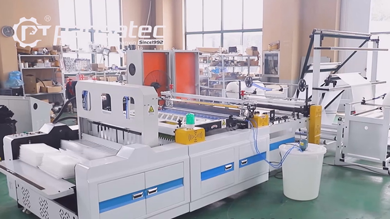 Máquina para fabricar bolsa de plástico burbuja (sellado de 2 lados), poliburbuja, film alveolar