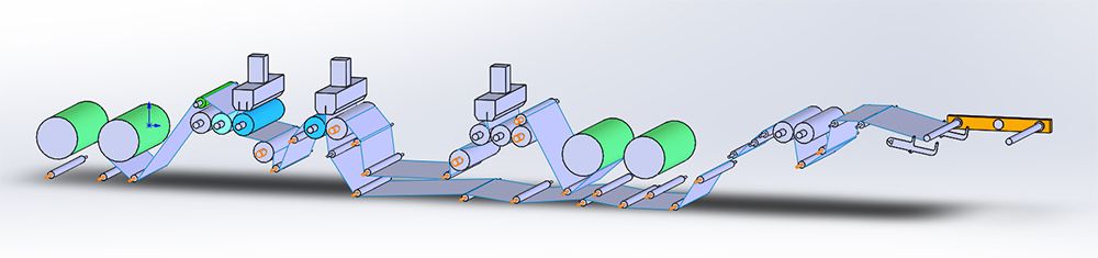 Línea de extrusión de plástico burbuja (7 capas)